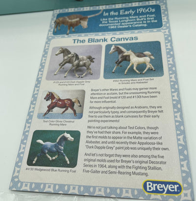 Breyer Horses 2022 Poppy and Ollie Glossy Alabaster Vintage Club New with Box