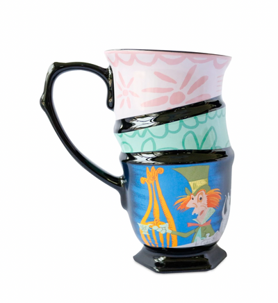 Disney Alice in Wonderland 70th by Mary Blair Three Stacked Tea Cups Mug New