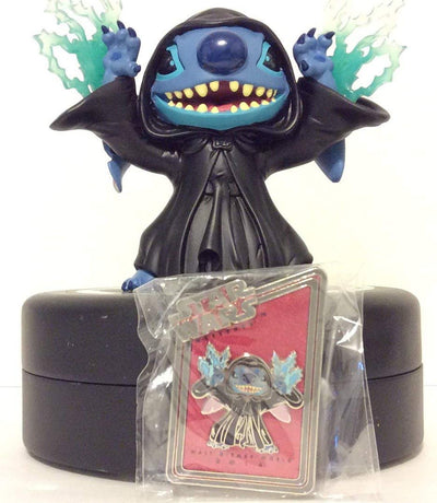 Disney Star Wars Stitch as Emperor Palpatine Figurine with Pin Limited New