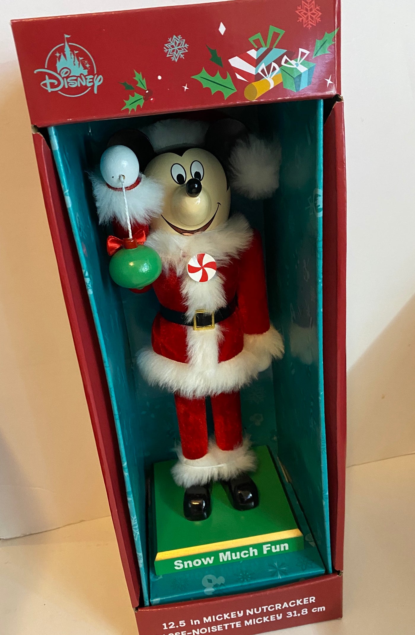 Disney Parks Mickey Holiday Christmas Nutcracker Snow Much Fun New with Box