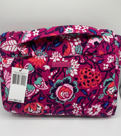 Vera Bradley Cotton Hanging Travel Organizer Bloom Berry New with Tag