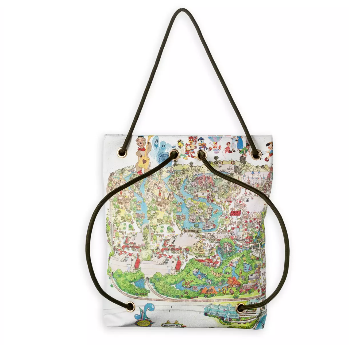 Disney Parks Walt Disney World 50th Anniversary Map Tote Bag New with Tag