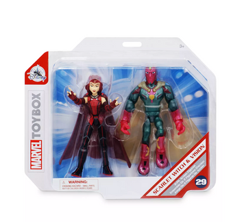 Disney Scarlet Witch and Vision WandaVision Action Figure Toybox New with Box
