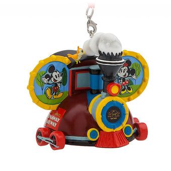 Disney Parks Mickey and Minnie Runaway Railway Ear Hat Ornament New with Tag