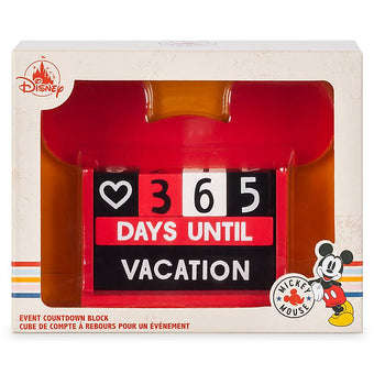 Disney Mickey Countdown Block Calendar Days Until Vacation New with Box