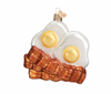 Old World Christmas Bacon And Eggs Blown Glass Christmas Ornament New with Box