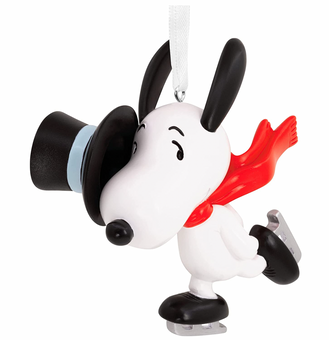 Hallmark 2022 Snoopy Skating Christmas Ornament New With Box