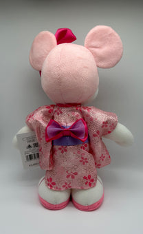 Disney Store Japan Authentic Rare Minnie Sakura Kimono Plush New with Tags