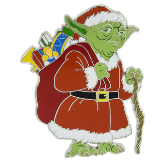 Disney Parks Star Wars Yoda Christmas Holiday Pin New with Card