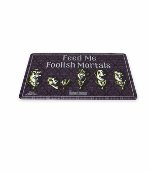 Disney Parks The Haunted Mansion Feed Me Foolish Mortals Pet Feeding Mat New