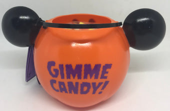 Disney Parks Happy Halloween Mickey Candy Corn with Pumpkin Bowl New with Tag