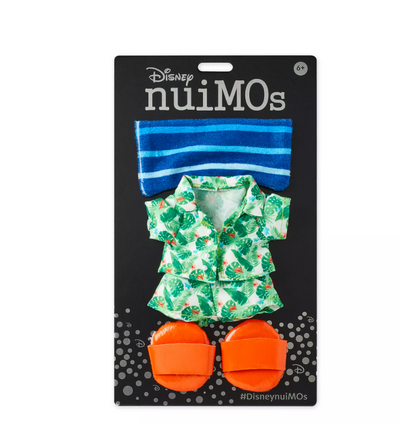 Disney NuiMOs Outfit Hawaiian Shirt and Short Set with Towel Bag New with Card