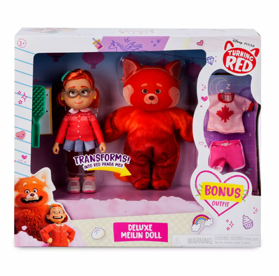 Disney Pixar Turning Red Movie Deluxe Meilin Doll with Bonus Outfit New with Box