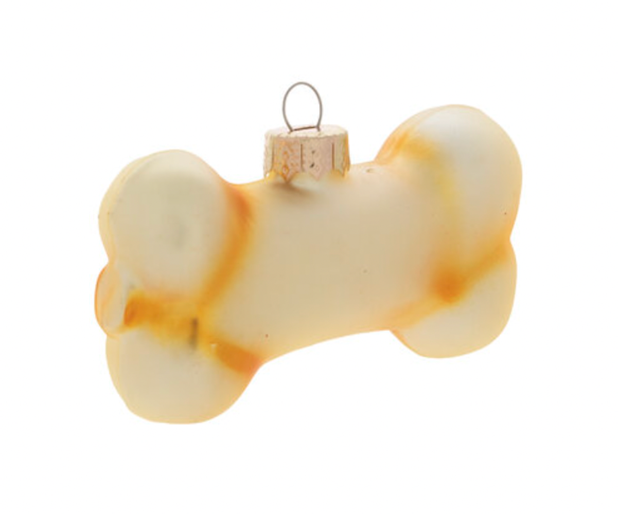 Robert Stanley Dog Bone Glass Christmas Ornament New with Tag