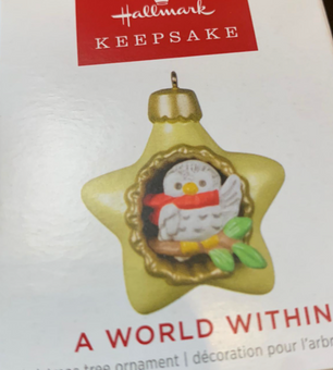 Hallmark 2022 Mini A World Within Christmas Ornament New With Box