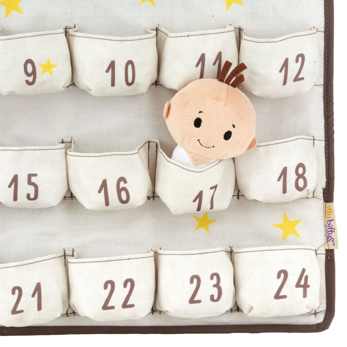 Hallmark Itty Bittys Jesus Plush Countdown to Jesus's Birthday Calendar New