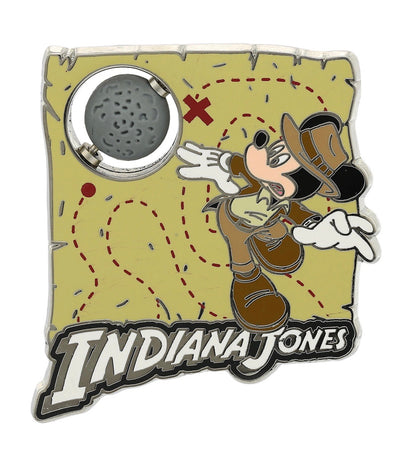 Disney Parks Mickey as Indiana Jones Spinner Ball Pin New with Card