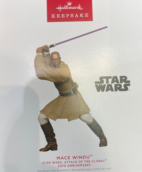Hallmark 2022 Star Wars 20th Mace Windu Christmas Ornament New With Box