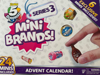 Mini Brands Series 3 Christmas Advent Calendar 24 Minis 6 Exclusive Zuru New Box