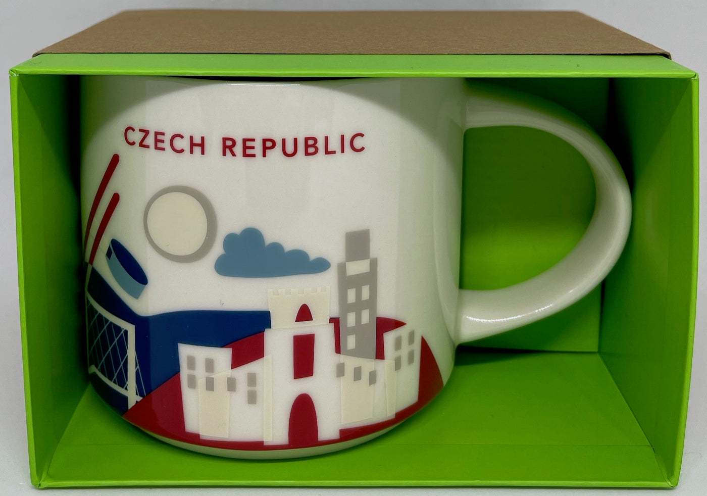 Starbucks You Are Here Czech Republic Ceramic Coffee Mug New with Box