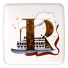 Disney Parks ABC Letters R is for Riverboats Ceramic Trinket Box New