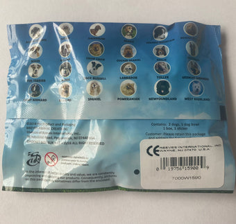 Breyer Pocket Box Dogs Bowl and Sticker Mystery New with Blind Bag