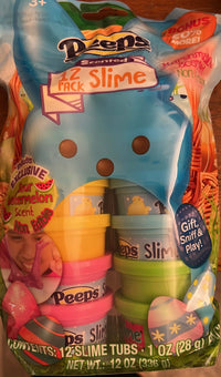 Peeps Easter Scented 12 Pack Slime Includes Exclusive Sour Watermelon Scent New