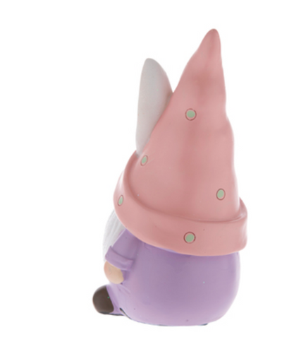 Hobby Lobby Easter Pink Gnome with Carrots Figurine New