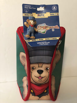 Disney Parks Shanghai Duffy Play Mat Tote with Figurine New with Tags