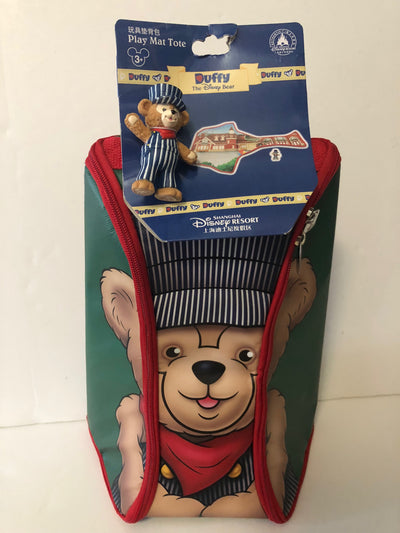 Disney Parks Shanghai Duffy Play Mat Tote with Figurine New with Tags