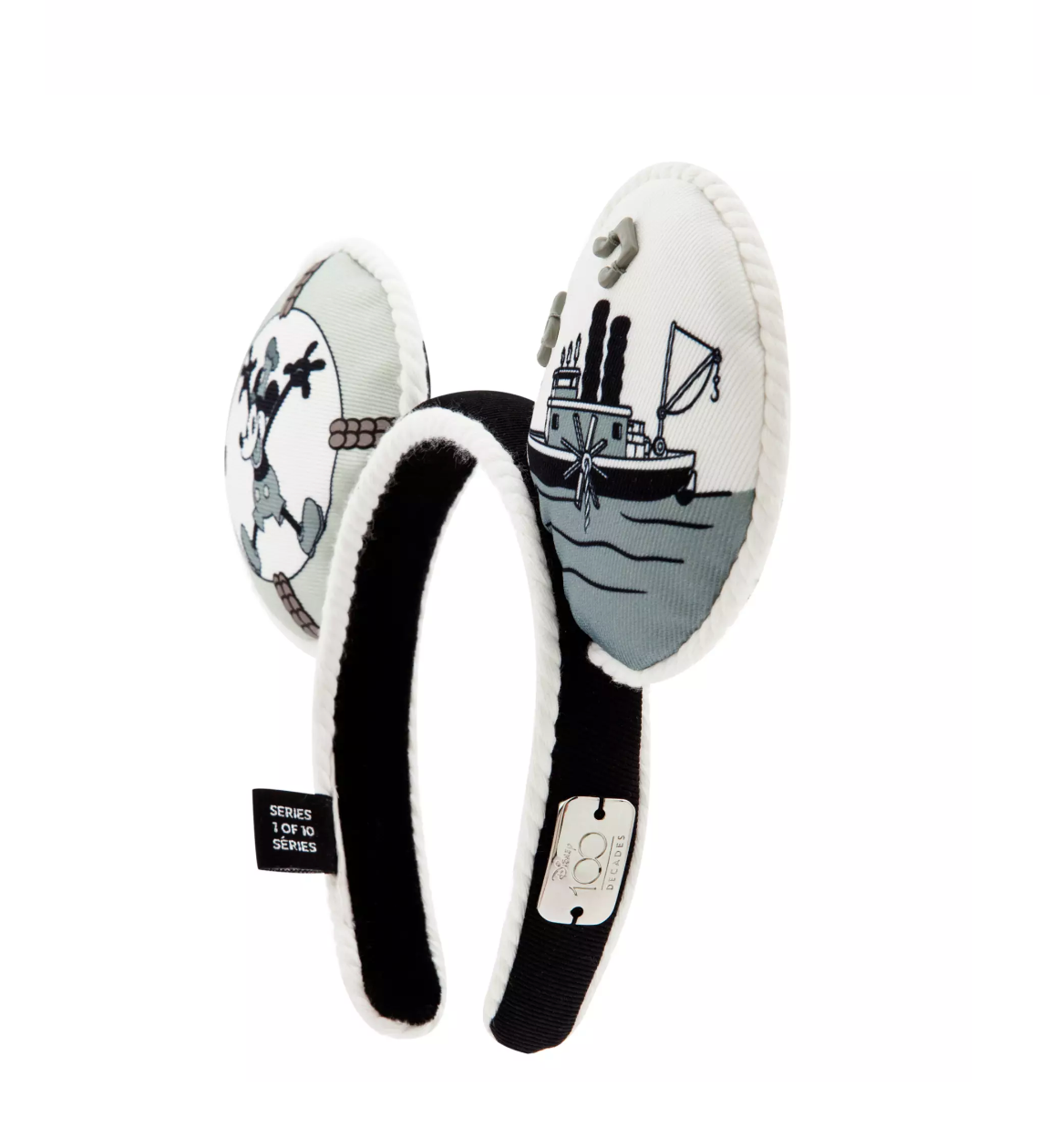 Disney 100 Celebration Mickey Steamboat Willie Ear Headband for Adults New Tag