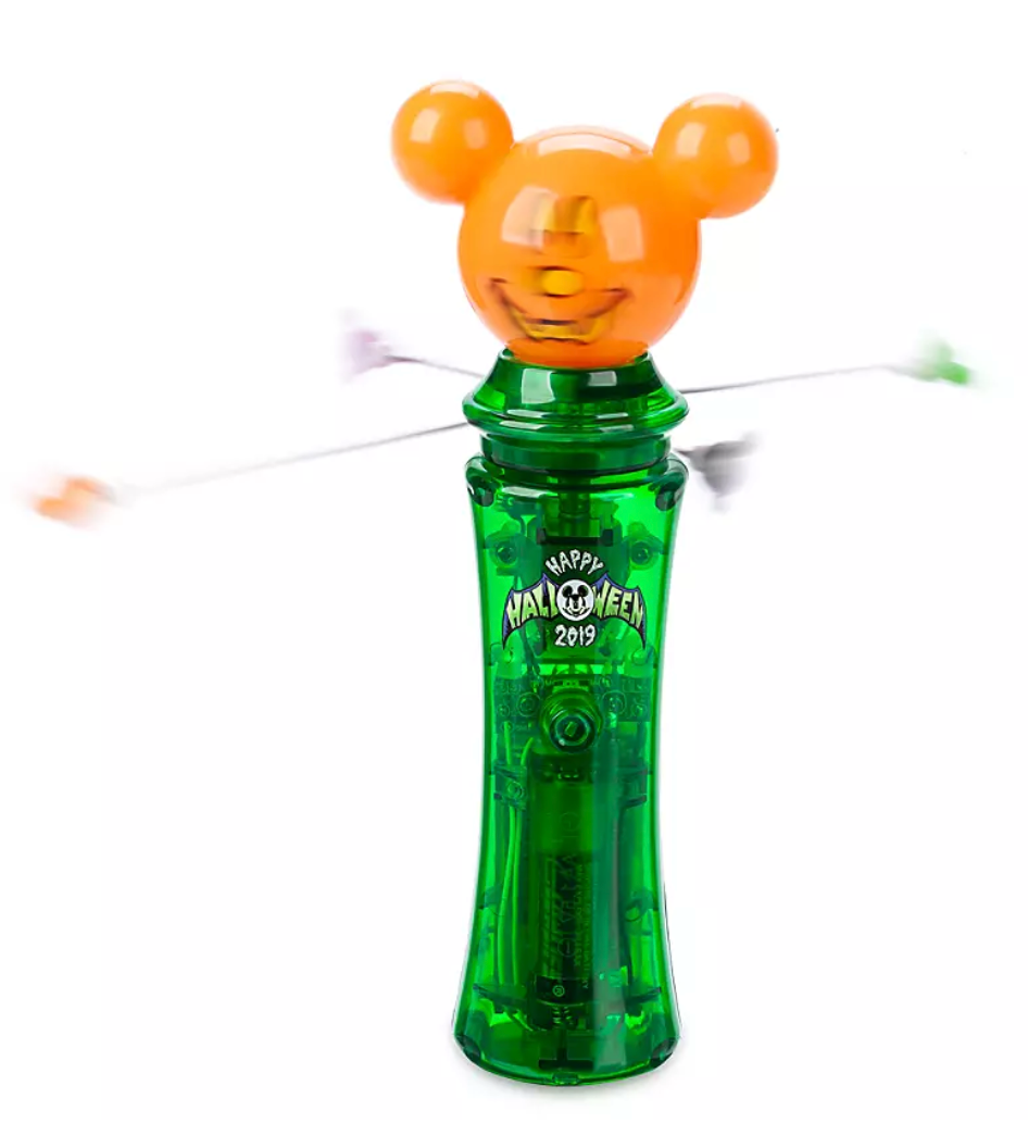 Disney Parks Halloween Mickey Mouse Pumpkin Light-Up Spinner New with Tag