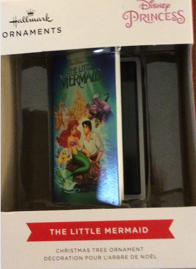 Hallmark 2021 Little Mermaid Retro Cassette Exclusive Christmas Ornament New Box