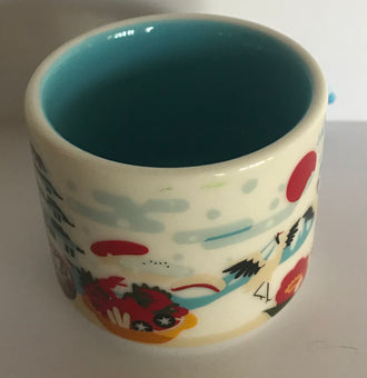 Starbucks Coffee You Are Here Japan Winter 2018 Ceramic Mug Ornament New with Box