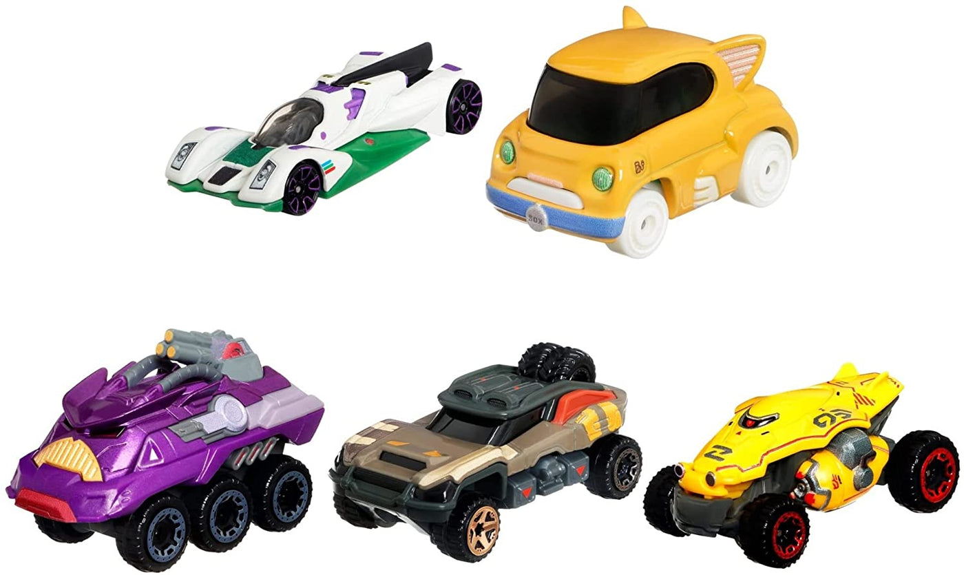 Disney Pixar Lightyear Hot Wheels 5-Pack Scale Die-Cast Starships Toy New Sealed