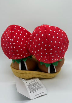 Disney Store Authentic Japan Chip 'n Dale with Strawberry Hat Plush New with Tag