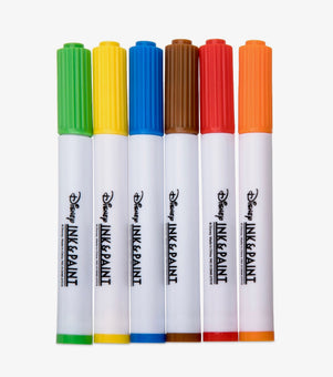 Disney Parks Ink & Paint Silicone Coloring Placemat and 6 Markers New Sealed