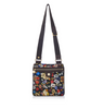 Madrid Life is a Game Black Brown Shoulder Bag Made in Italy by Divo Diva New