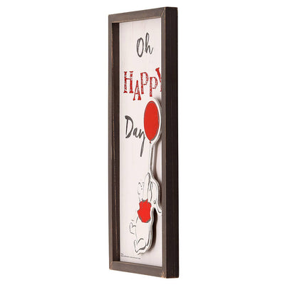 Disney Winnie the Pooh Oh Happy Day Framed Wall Decor New