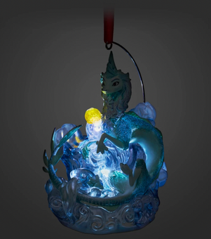 Disney Sketchbook Raya and the Last Dragon Sisu Light- Up Christmas Ornament New