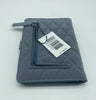 Vera Bradley Factory Style Microfiber Travel Wallet Carbon Gray New with Tag