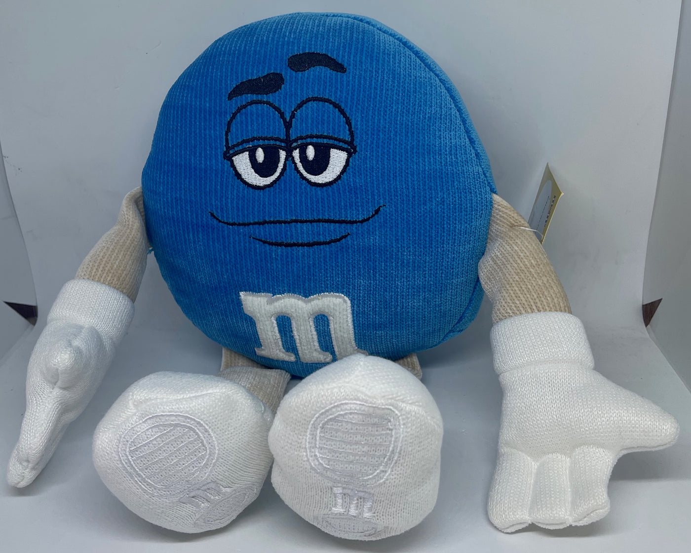 M&M's World Blue Character Big Face Plush New with Tags