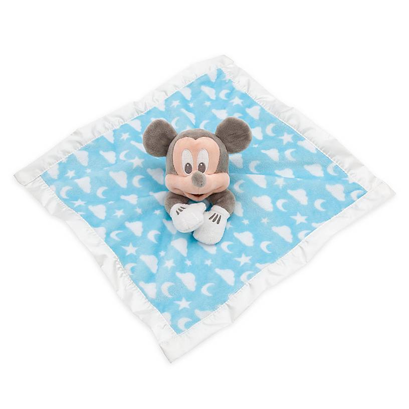 Disney Parks Blue Mickey Mouse Layette Babies Blanket New with Tag