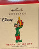 Hallmark 2021 Mini Disney Merry Lil' Goofy Christmas Ornament New with Box