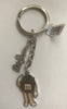M&M's World Brown Heart Carabiner Metal Keychain New with Tag