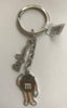M&M's World Brown Heart Carabiner Metal Keychain New with Tag