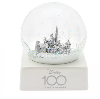 Disney 100 Years of Wonder Disneyland Sleeping Beauty Castle Snowglobe New Tag