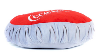 Authentic Coca-Cola Bottle Cap Pillow Red Throw Pillow New with Tags