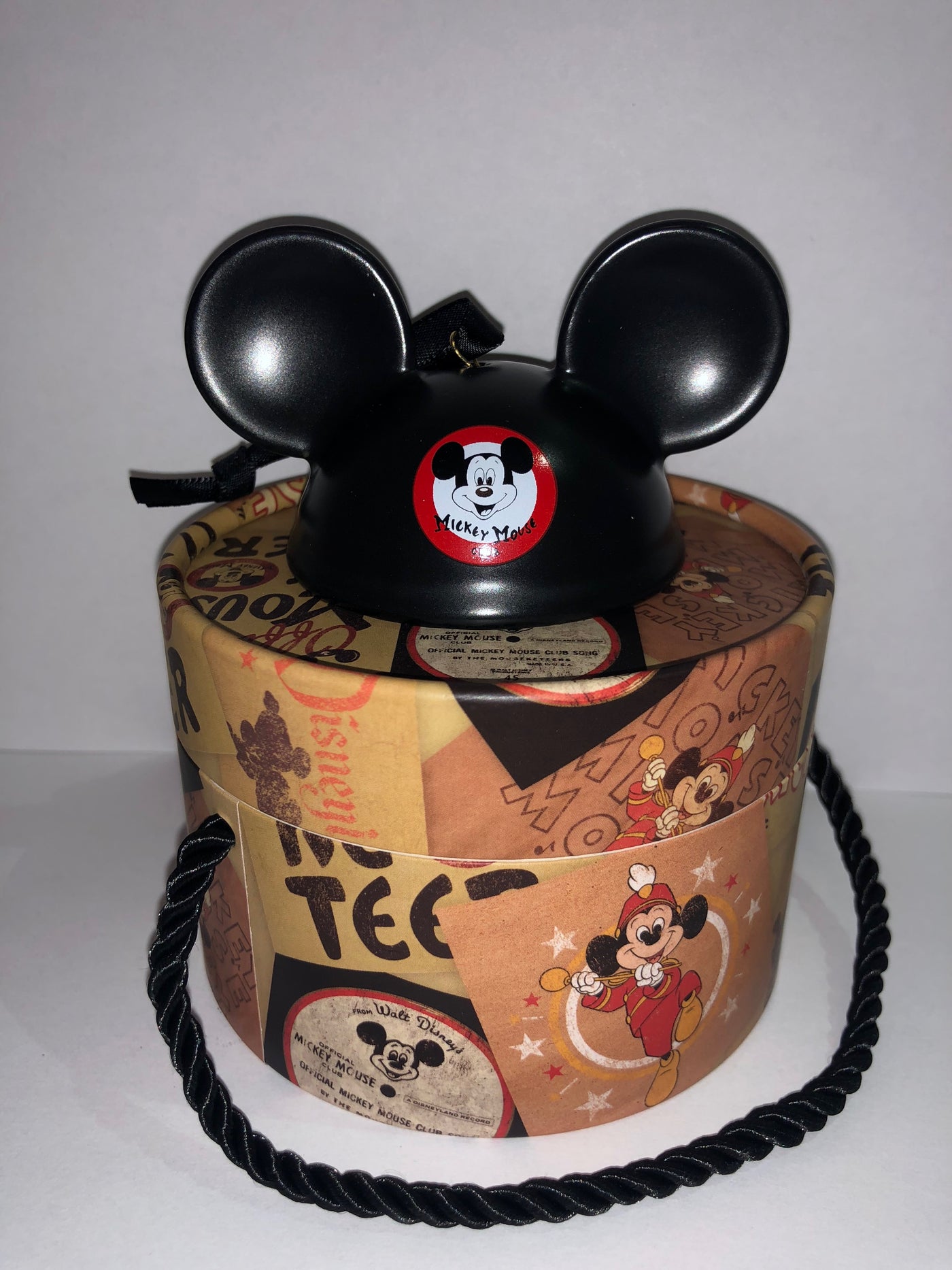 Disney Parks Mickey Mouse Mouseketeer Ear Hat Ornament New with Box