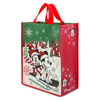 Disney Store Mickey and Minnie Mouse Reusable Holiday Tote New with Tags